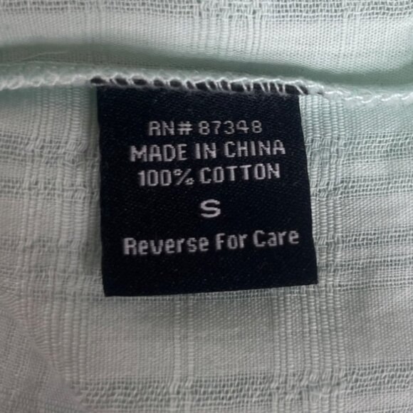 Robert Louis Button Up Shirt Womens Small Mint Green New - Picture 6 of 9